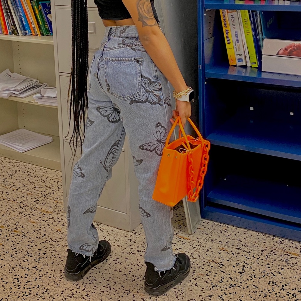 Pacsun butterfly jeans